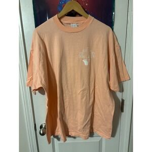 BEACH BLVD Mens Peach Graphic T Shirt RIP Cross Basketball Design Tee Top